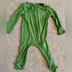 Kyte BABY Long Sleeve Zippered Romper in Palm Size 12-18 months